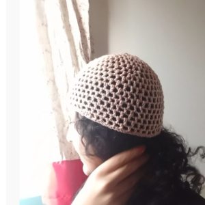 کلاه لئونی توری ترند  قلاب بافی مدل(شباک)