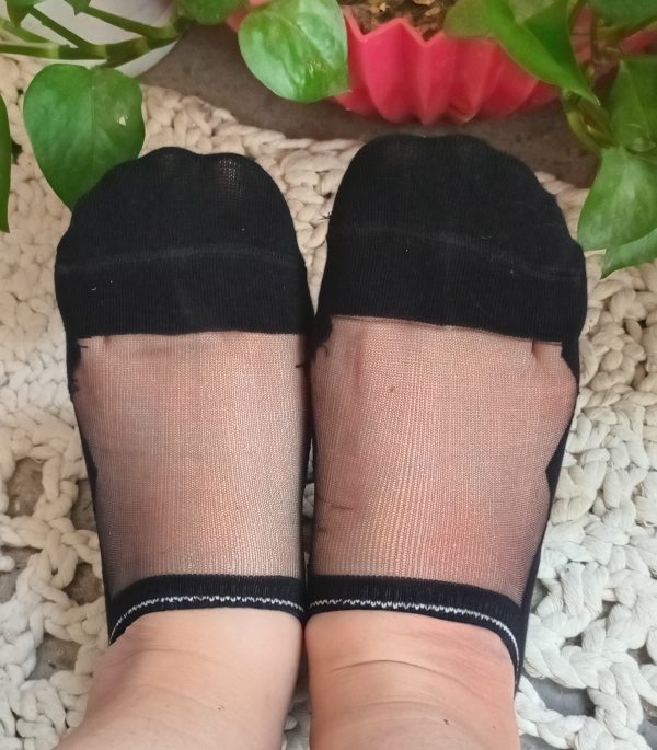 جوراب مچی شیشه ای  نخی کد 017