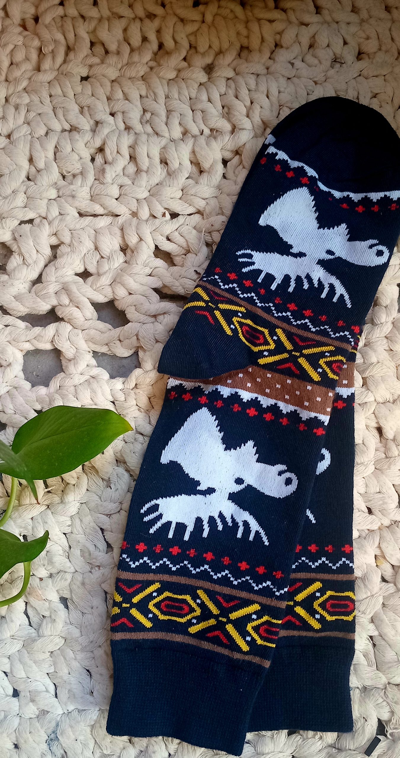 جوراب نخ و پنبه زنانه طرح قلبی