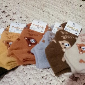 جوراب تدی گرم زنانه مچی