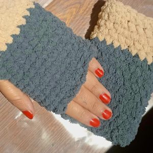 دستکش زنانه نرم نیمه