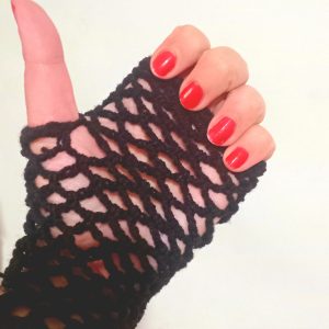 دستکش توری دستبافت